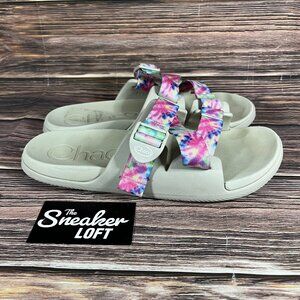 Chaco Chillos Slide Women's Tye Dye Casual‎ Slip On Sandals